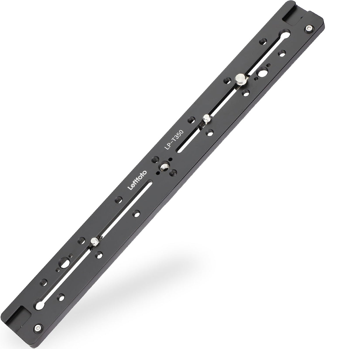 Leftfoto 350Mm Double Dovetail Slide Rail With Arca Swiss Quick Release Plate,Locating Hole For Arri,1/4'' & 3/8'' Threads,Cold 