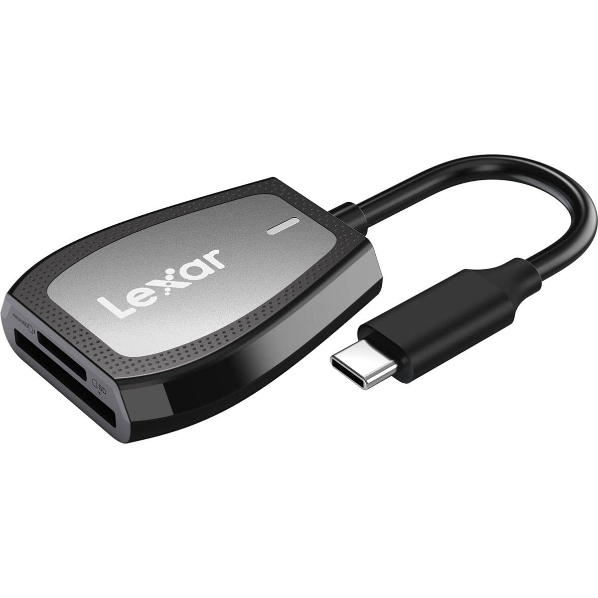 Lexar Professional USB 3.2 Type-C Dual-Slot Reader, Supports SD and microSD UHS-II Cards, Up To 312MB/s Read (LRW470U-RNHNU)