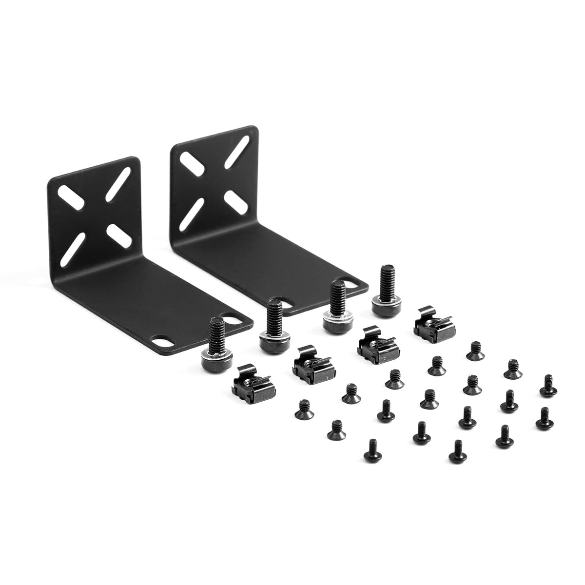 Phyinlan Rack Mount Kit For 12.6 Inch Switches, Adjustable Rack Ears For Netgear, Cisco, D Link, Trendnet And Dell Products, Mou