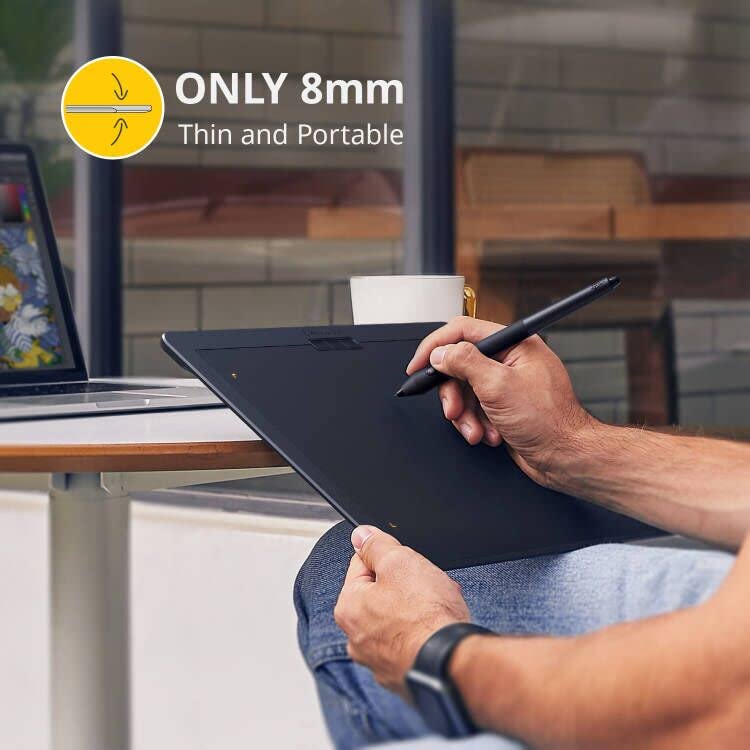 Xencelabs, Graphic Tablet Medium, Wireless Drawing Tablet With 2 Battery Free Digital Pen, Tilt Support Stylus With 8192 Levels