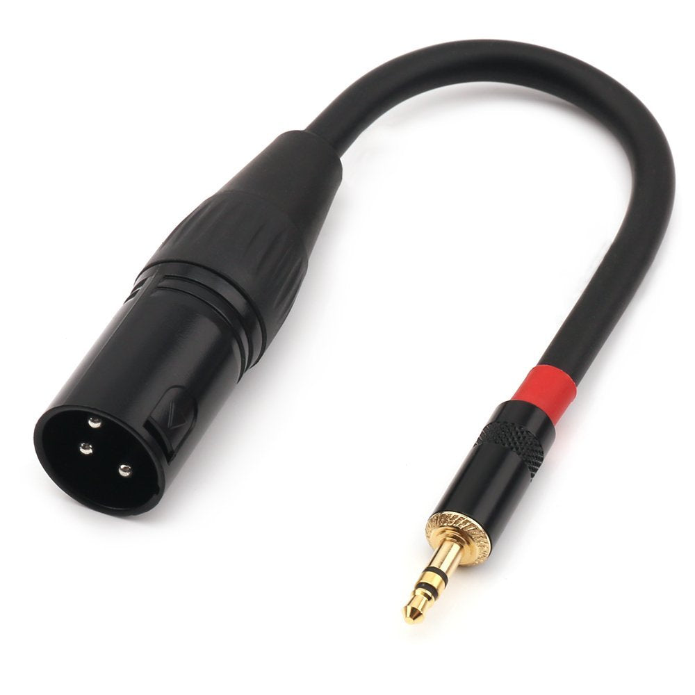 Nanyi 3.5Mm (1/8 Inch) Trs Stereo Male To Xlr Male Interconnect Audio Microphone Cable, Suitable For Ipod, Mobile Phone, Active