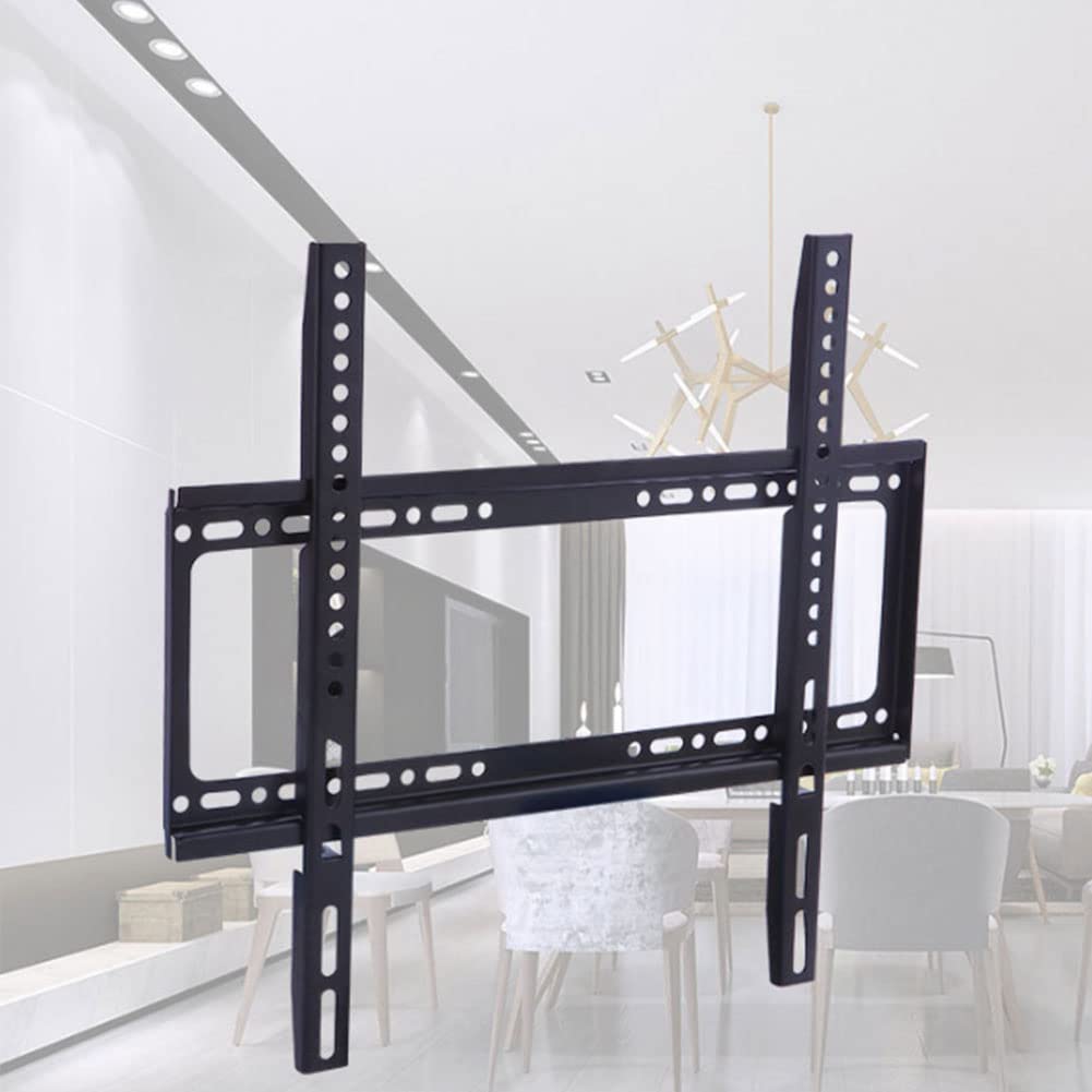 Tv Mount Fixed For 26'' 65'' Tvs, Flat Screen Tv Universal Thin Wall Mount Bracket, Holds Tv Only 1.25'' From Wall, Pull String