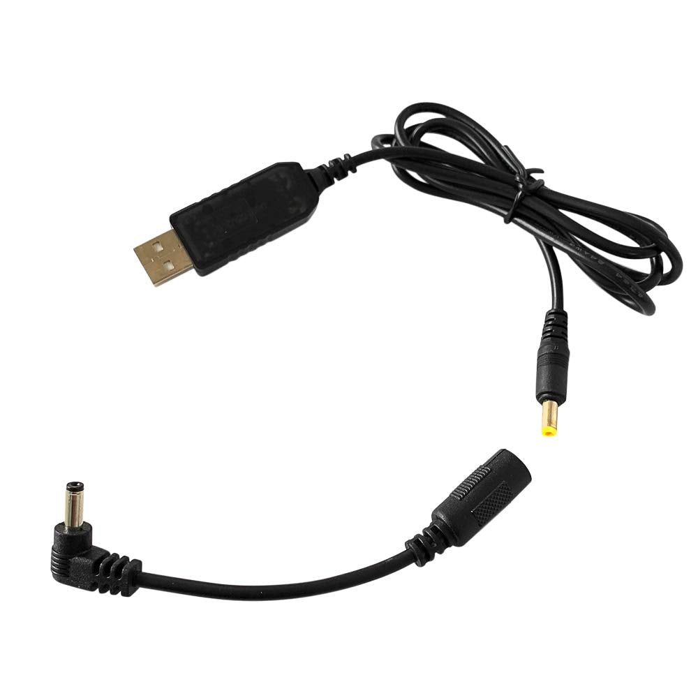 Bt1013 Usb Charging Cable Compatible With Bl-5L And Baofeng Extended Batteries, Includes Dual 2.5Mm Barrel Plug Adapters - Fast