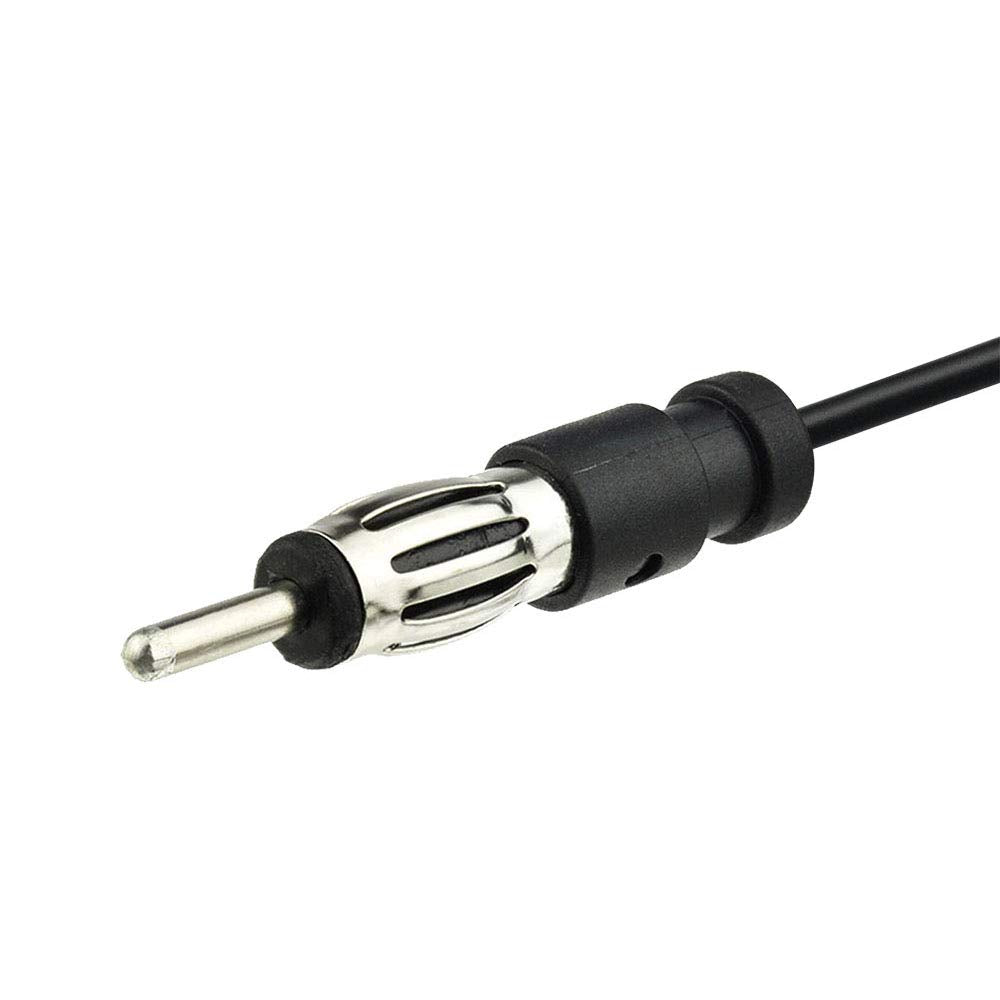 Bingfu Car Radio Antenna Extension Cable 4 Feet / 48 Inch Fm Am Radio Car Antenna Extension Cable Cord Din Plug Connector Coaxia