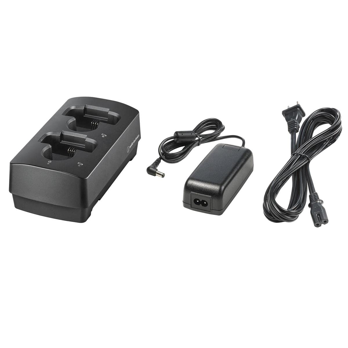 Audio-Technica ATW-CHG3AD 3000 Series (4th Gen) Charger Bundle, Includes ATW-CHG3 Two-Bay Charging Station & AD-SA1230XA AC Adap