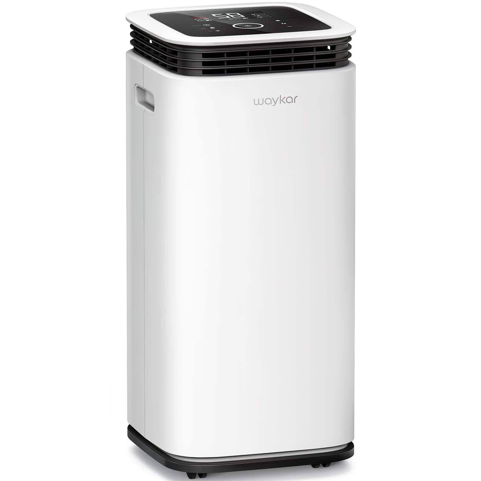 Waykar 5000 Sq. Ft Home Dehumidifier With Drain Hose For Basements, Large & Medium Sized Rooms, And Bathrooms With Intelligent T