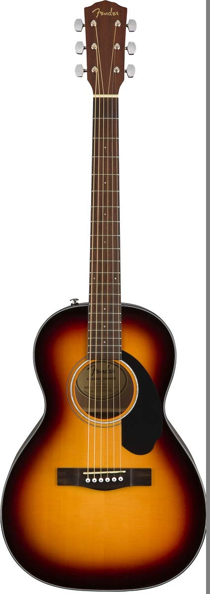 Fender Cp 60S Parlor Acoustic Guitar, With 2 Year Warranty, 3 Color Sunburst