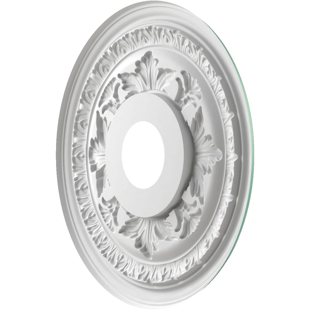 Ekena Millwork Cmp16Bafsm Baltimore Thermoformed Pvc Ceiling Medallion (Fits Canopies Up To 6 1/2), 16Od X 3 1/2Id X 1P, Univers