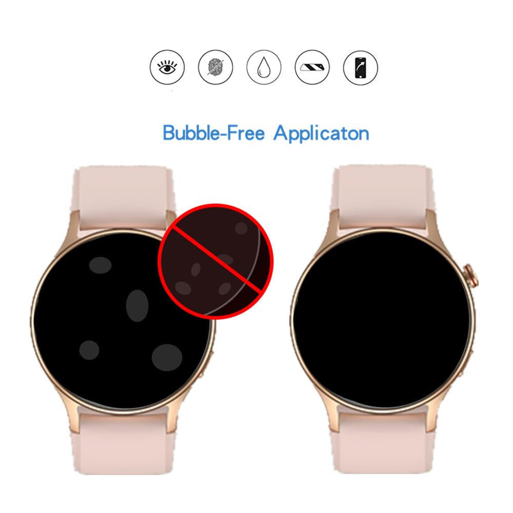 Mihence Screen Protector For Ar-01 / Gtx18 Smart Watch, Tpu Hd Protective Film Compatible For Fitpolo 1.3'' Smartwatch/Compatibl