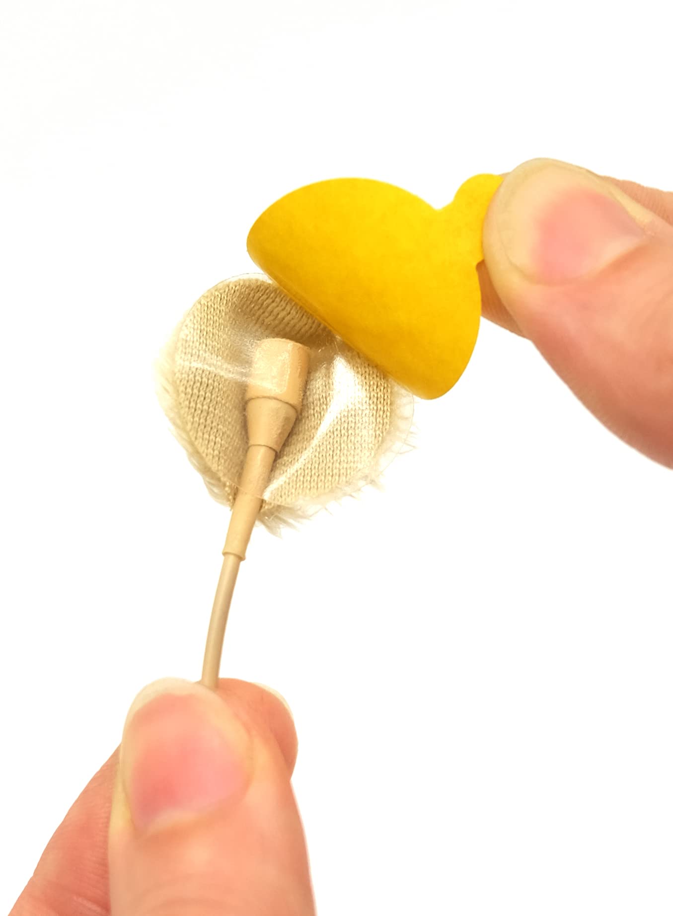 Ursa Plush Circles   5Mm Length Short Fur Lav Covers. Reusable & Super Soft. 25Mm Diameter (9X Circles + 30X Stickies, Beige)