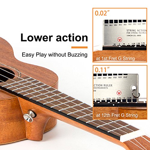 Kmise Soprano Ukulele Professional Mahogany Instrument 21 Inch Hawaiian Ukalalee For Beginner With Ukelele Starter Kit ( Free On