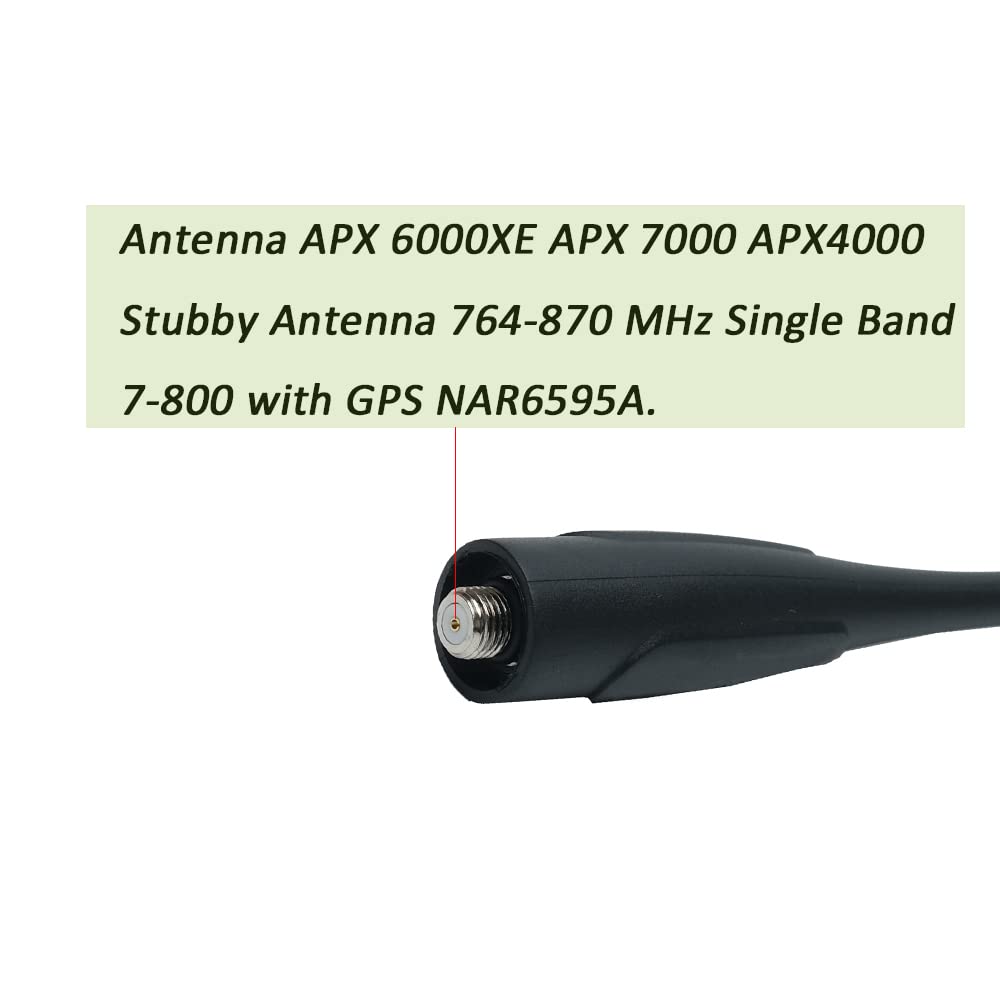 Bvmag Antenna For Motorola Apx 6000 Radio Short Antenna Apx4000 Apx 6000Xe Apx 7000 Stubby Antenna 764 870 Mhz Single Band 7 800
