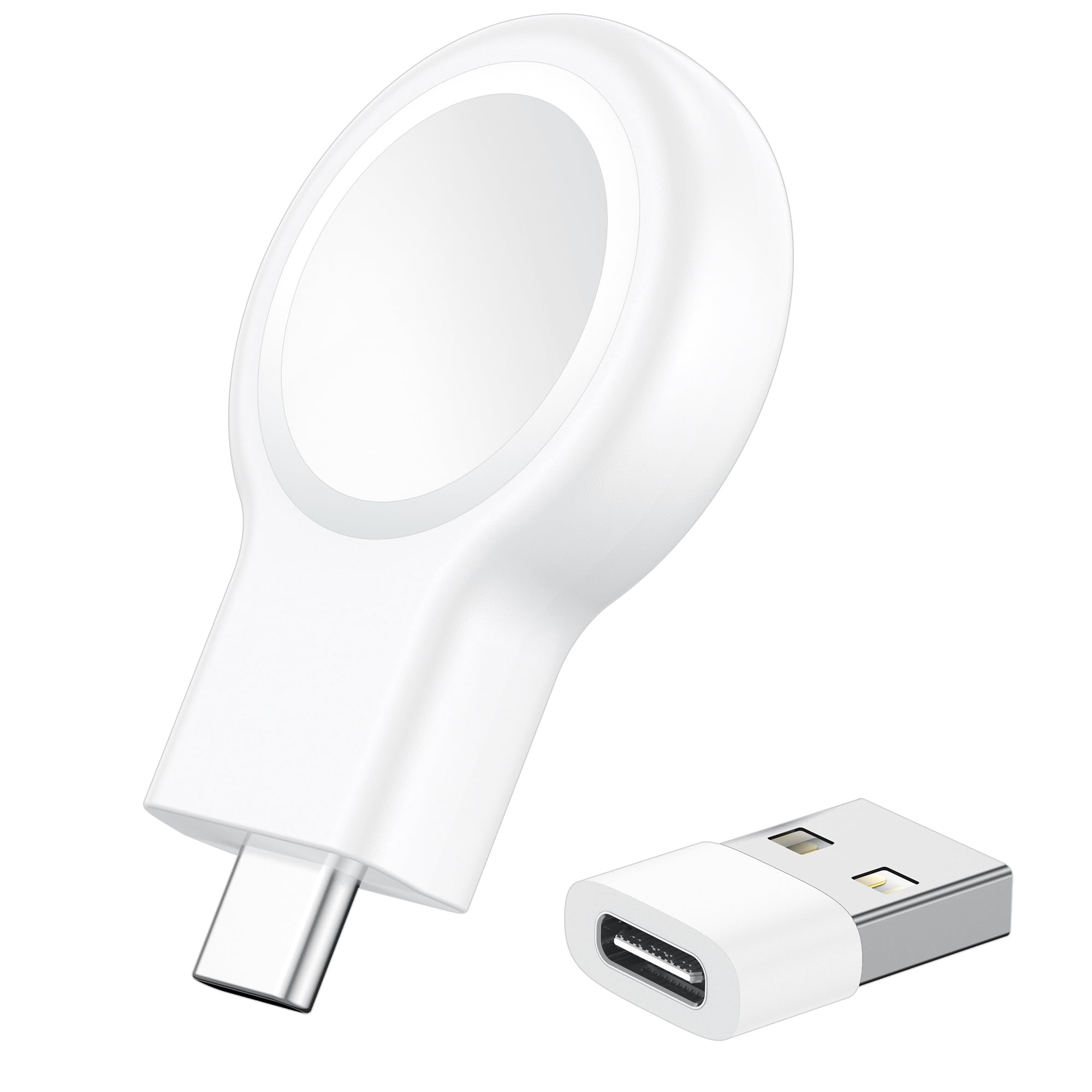 ???????? ?????????????? For Apple Watch Charger,Magnetic Portable Iwatch Charger Usb C&Usb A Fast Wireless Charging Travel Watch