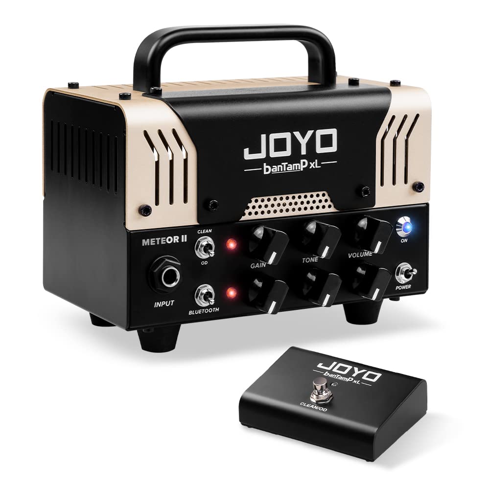JOYO Meteor II BanTamp XL Series Mini Amp Head 20 Watt Preamp 2 Channel Hybrid Tube Guitar Amplifier Head for Electric Guitar wi
