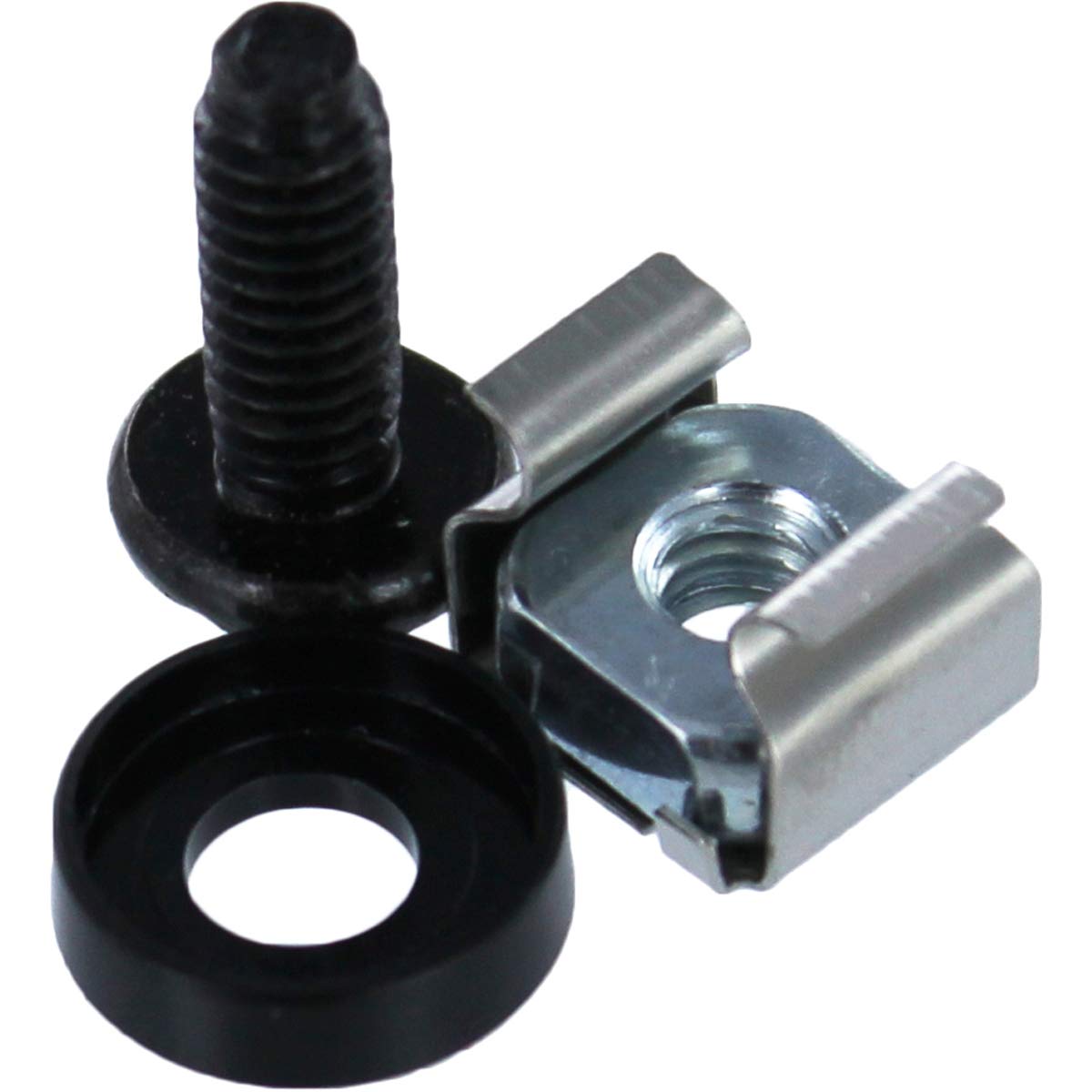 Navepoint M5 Cage Nuts And Screws For Server Shelves Cabinets   50 Pk Rack Mount