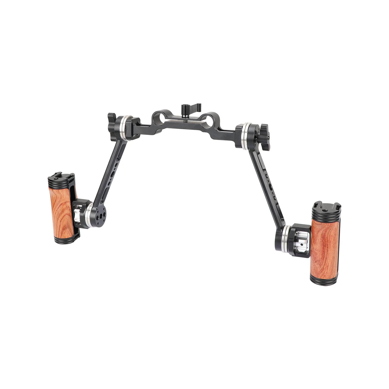 Szrig Adjustable Handle Grip With M6 Rosette Extension Arm & 15Mm Railblock For Dlsr Camera Shoulder Rig