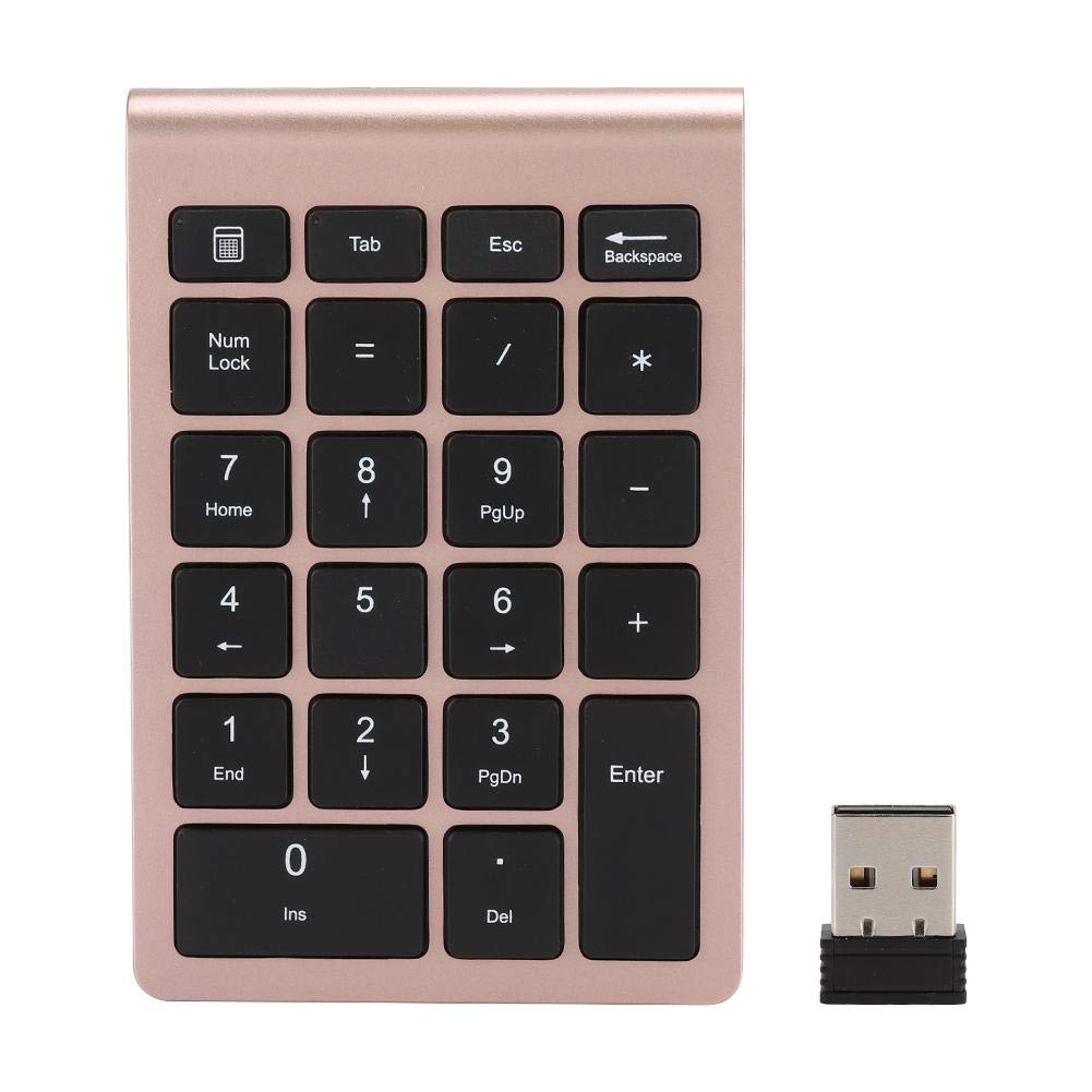 Numeric Keypad, 22 Keys Numeric Keypad With Usb Receiver For Laptop, Desktop, Computer, Pc Compatible With Android, Windows, Os.