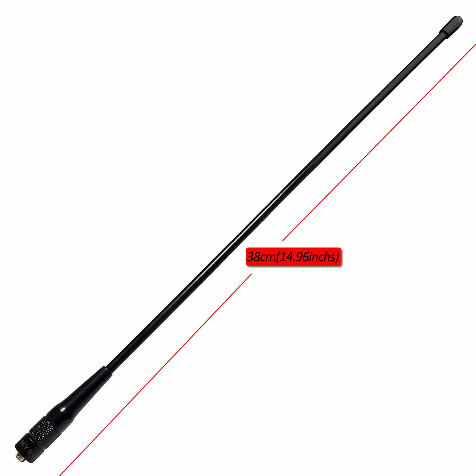 Hys 20W Gmrs Two Way Radio Sma Female Ht 14.96Inchs Antenna,462Mhz To 467 Mhz Uhf, 2.5Dbi Gain, For 460 470Mhz Amateur Gmrs Walk