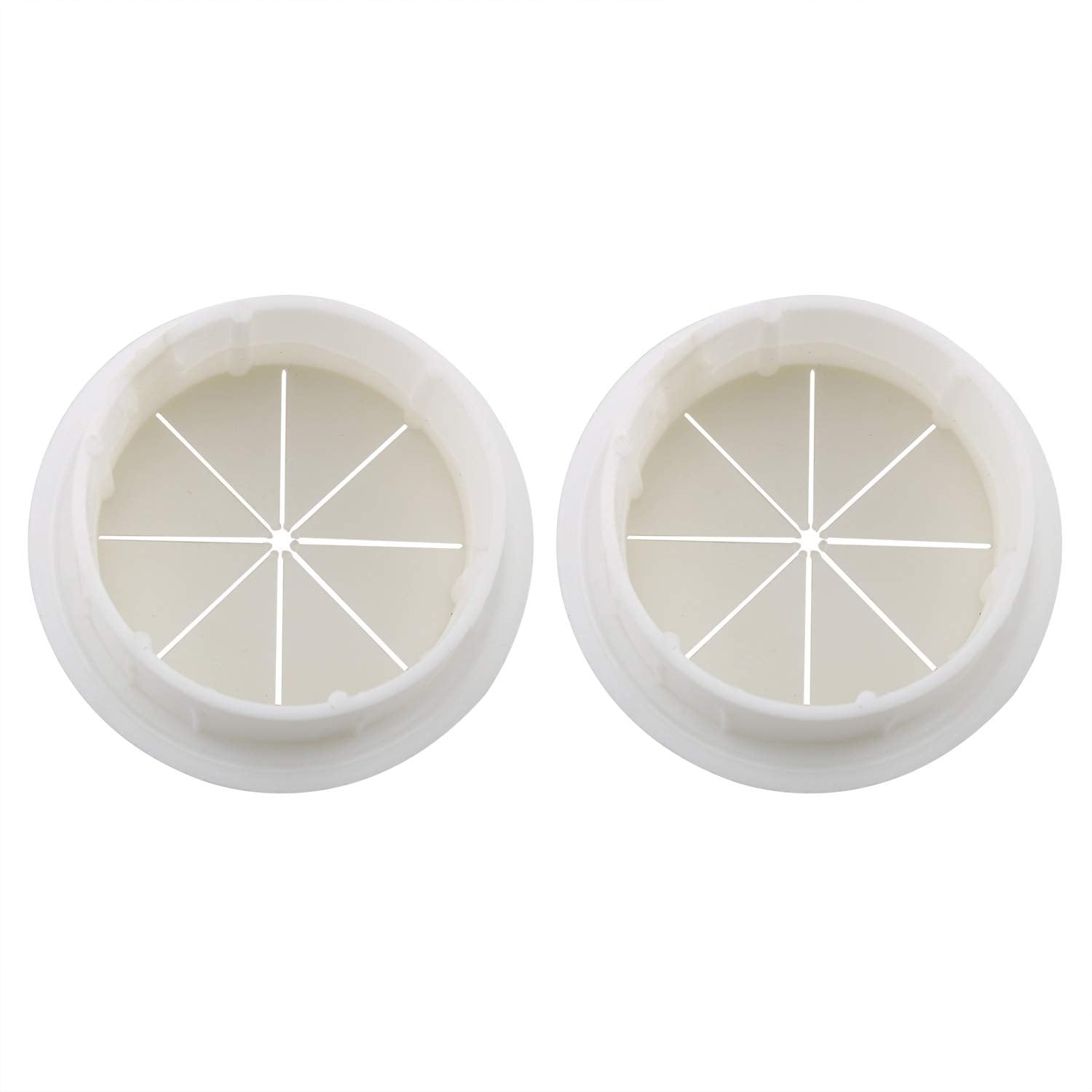 Pugdodo 2Pcs 2Inch (50Mm) Desk Cord Grommets Wire Cable Hole Cover For Office Pc Desk Cable Cord Cover White (White 2Pcs) (White