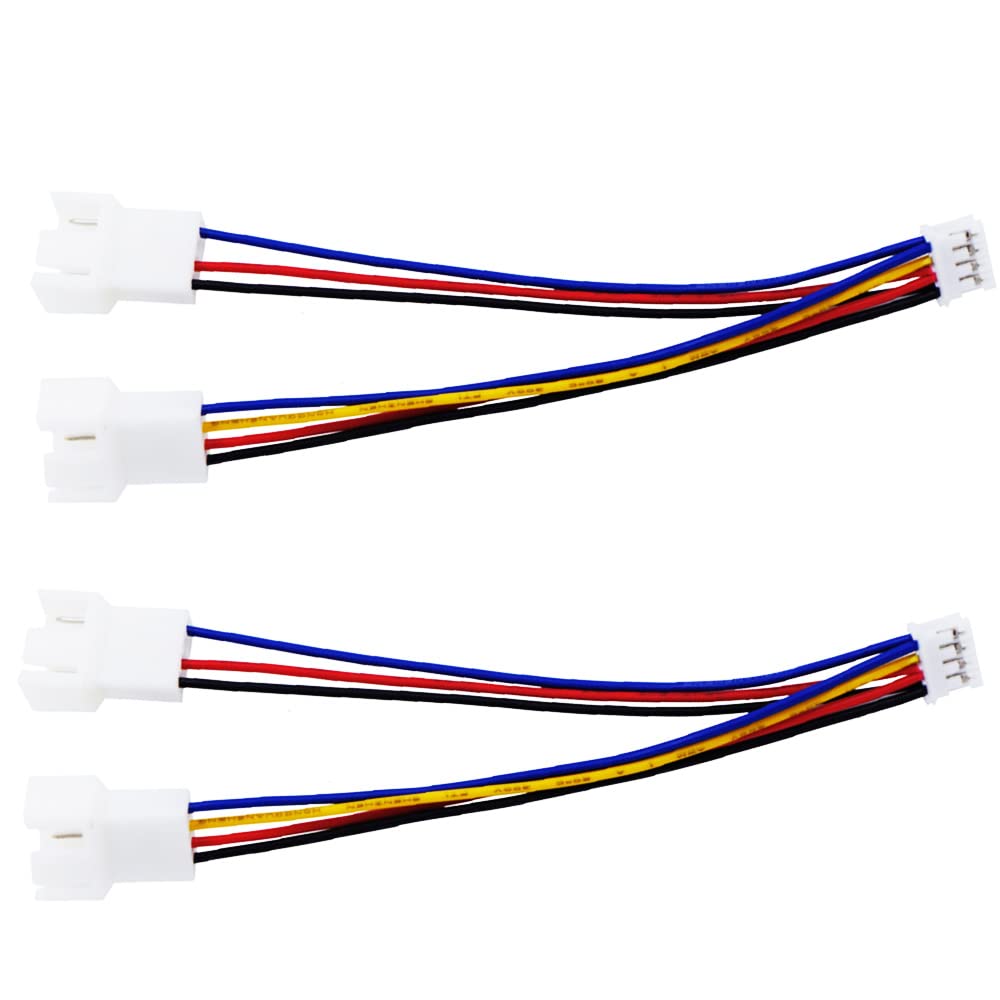 Gebildet Formed Pwm Gpu Fan Adapter, Mini 4 Pin To Dual Standard 3 Pin/4 Pin Extension Converter Cable, Graphics Card Fan Splitt