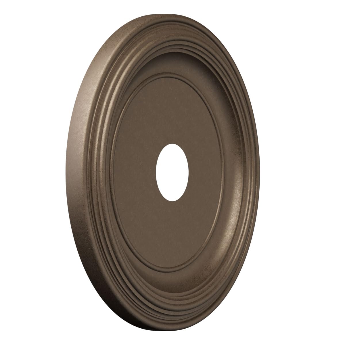 Ekena Millwork 19Od X 3 1/2Id X 1 1/2P Traditional Thermoformed Pvc Ceiling Medallion (Fits Canopies Up To 11 1/2), Ultracover S