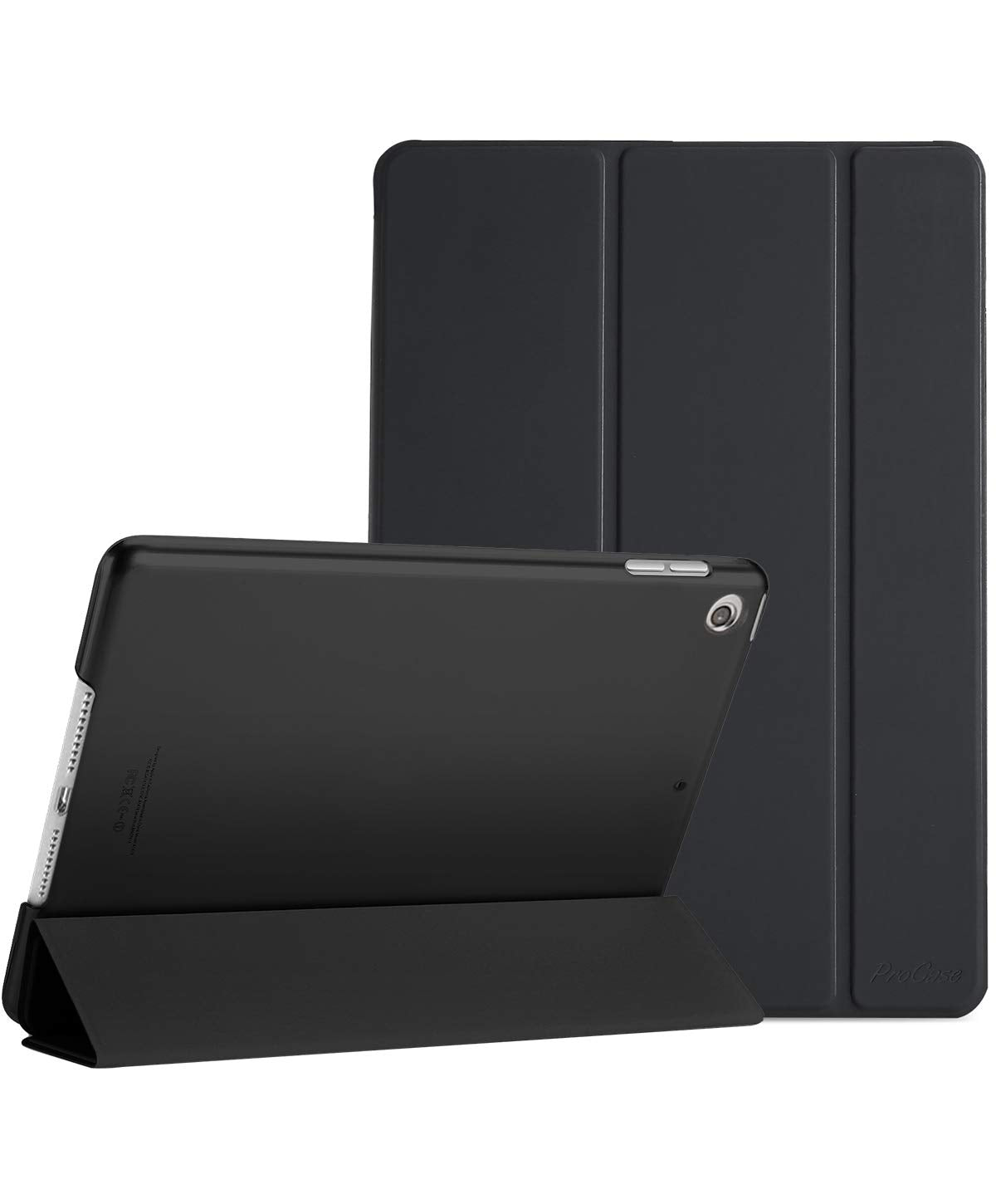 Procase Smart Case For Ipad Mini 5 2019(Model: A2133 A2124 A2126 A2125), Ultra Slim Lightweight Stand Case With Translucent Frosted Back Cover For Ipad Mini 5Th Gen 7.9 Inch �Black