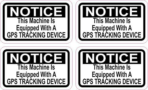 Stickertalk Machine Equipped With Gps Tracking Vinyl Stickers, 2.5 Inches By 1.5 Inches
