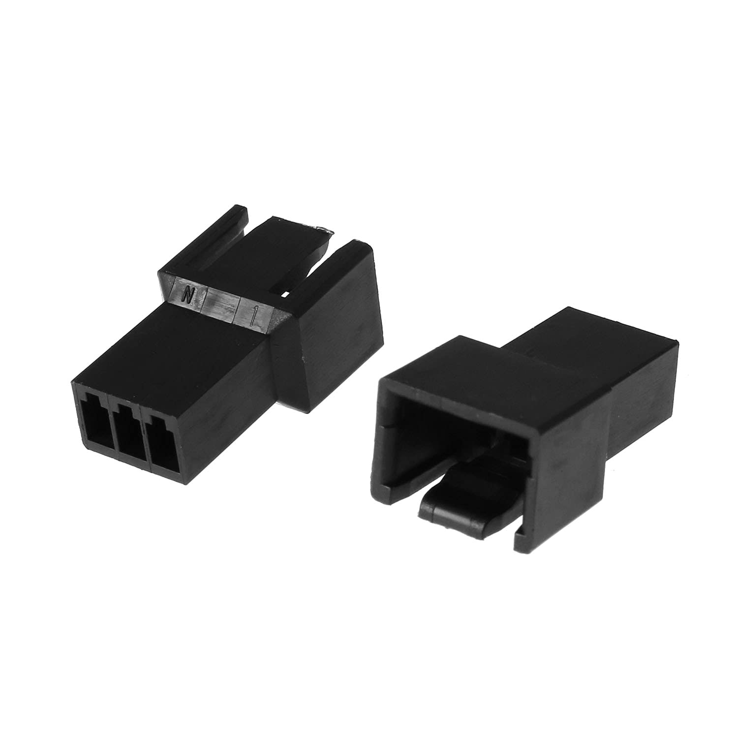 Bairong 5Pcs Male 3 Pin Pc Fan Connector Kit (5Pcs 3Pin Connector Housings + 15Pcs Terminal Crimp Pins) For Desktop