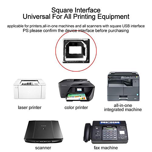Xixixiaxia Printer Cable To Computer Cord Compatible For Hp Officejet Pro 9025 9015 8740 8210 8020 8025 8035 7740 7110 6230 5740