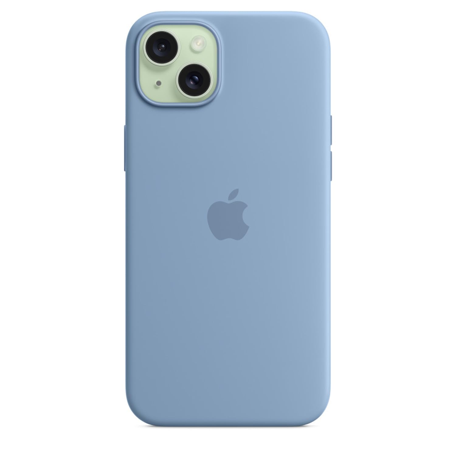 Apple Iphone 15 Plus Silicone Case With Magsafe   Winter Blue