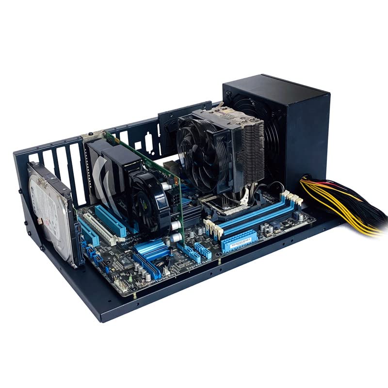 Computer Atx Open Motherboard Rack, Mining Rig Frame Secc Computer Case Open Air Miner Mining Frame Chassis Mining Machine Suppo