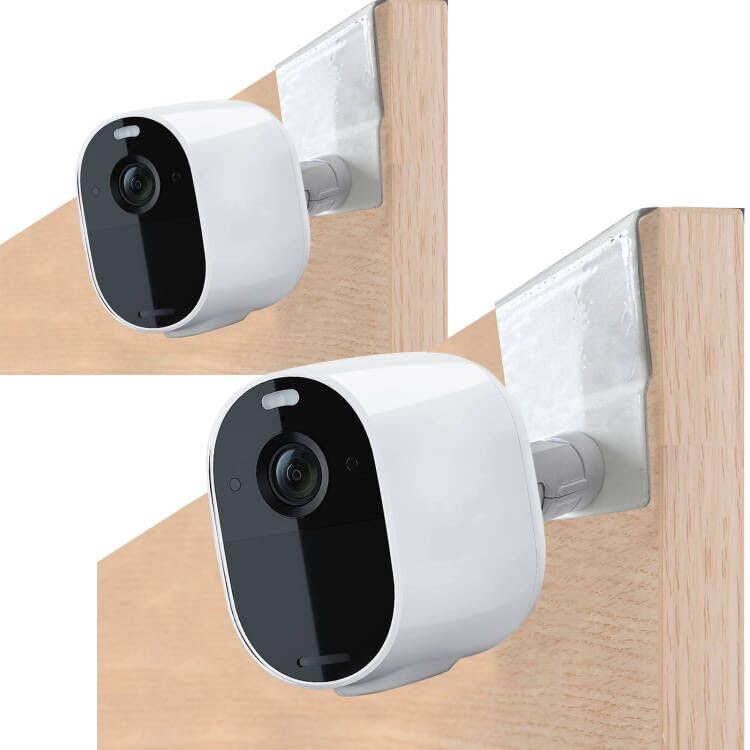 Uogw 2Pack Door Gutter Mount For Arlo Pro 4/Pro 3/Pro 2/Pro/Arlo Pro 5S 2K/Go 2/Arlo Ultra2/Ultra/Arlo Essential/Eufy E/Eufy 2C/Nest/Simplisafe,Attaches To Door Or Gutter Without Tools Or Wall Damage