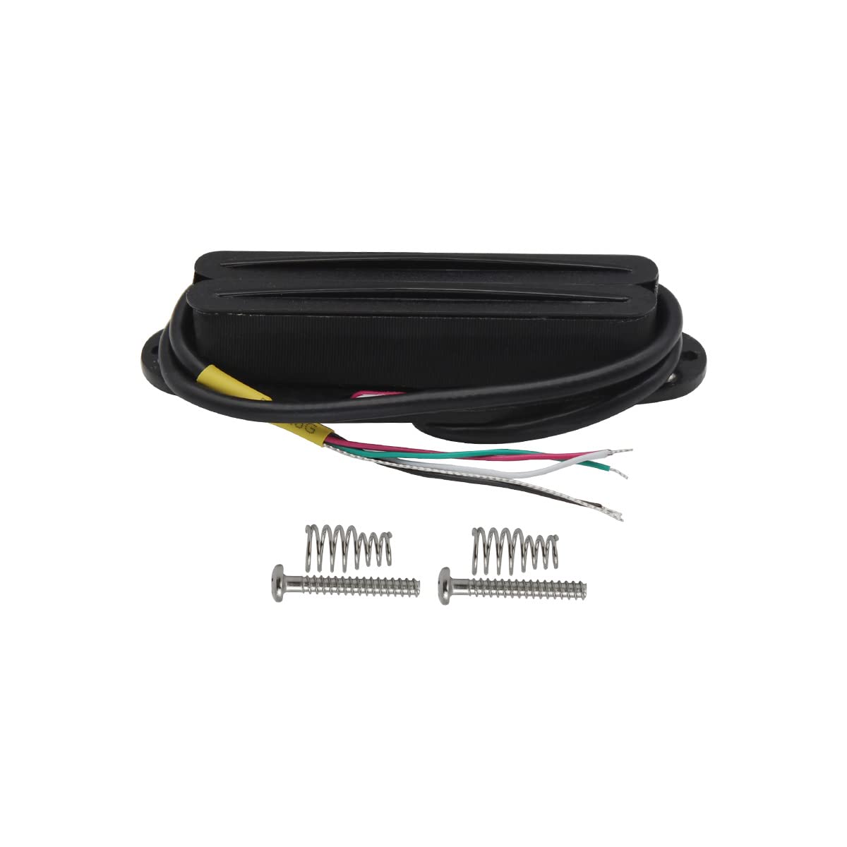 Fleor Alnico 5 Hot Rail Humbucker Single Coil Sized Pickup 13 14K Humbucker Full Black Fit Strat Squier Tele Guitar