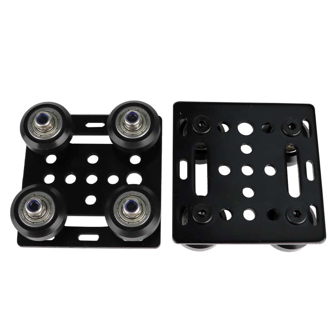 Ideaformer Big V Wheel Plate 2020, Pre Assembled V Slot Gantry Plate With Pom Wheels,Compatible With 2020 Series V Slot Aluminum