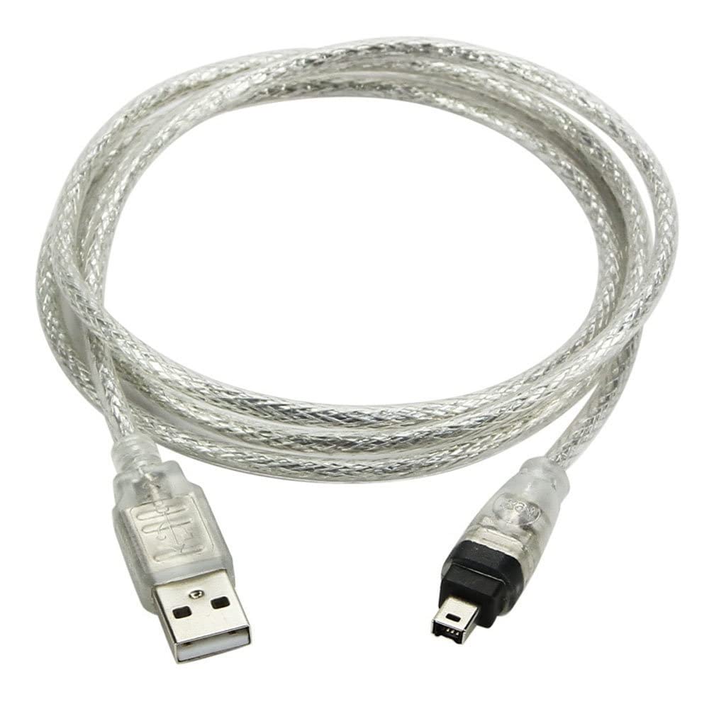 Defomery Usb 2.0 Male To Firewire Ieee 1394 4 Pin Male Ilink Adapter Cord Cable For Sony Dcr Trv75E Dv