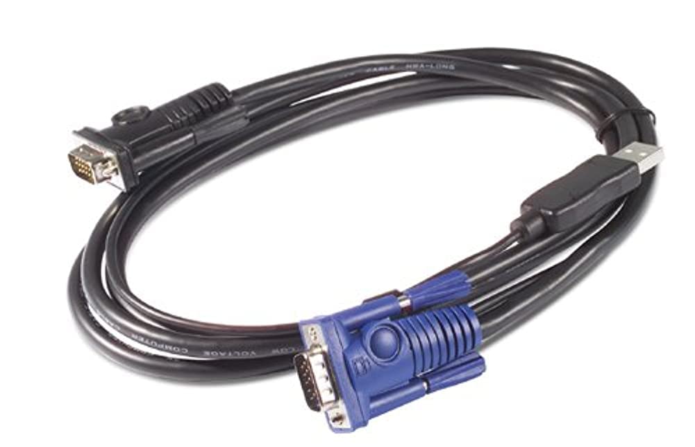 American Power Conversion Keyboard / Video / Mouse Kvm Cable 4 Pin Usb Type A Hd-15 Hd-15 6 Ft
