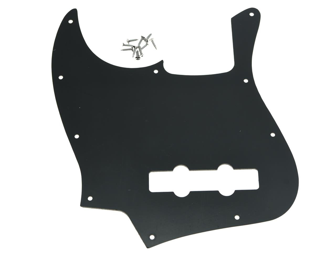 Kaish 4 String J Bass Style Pickguard Bass Pick Guard Scratch Plate For Usa/Mexico Jazz J Bass Black 3 Ply
