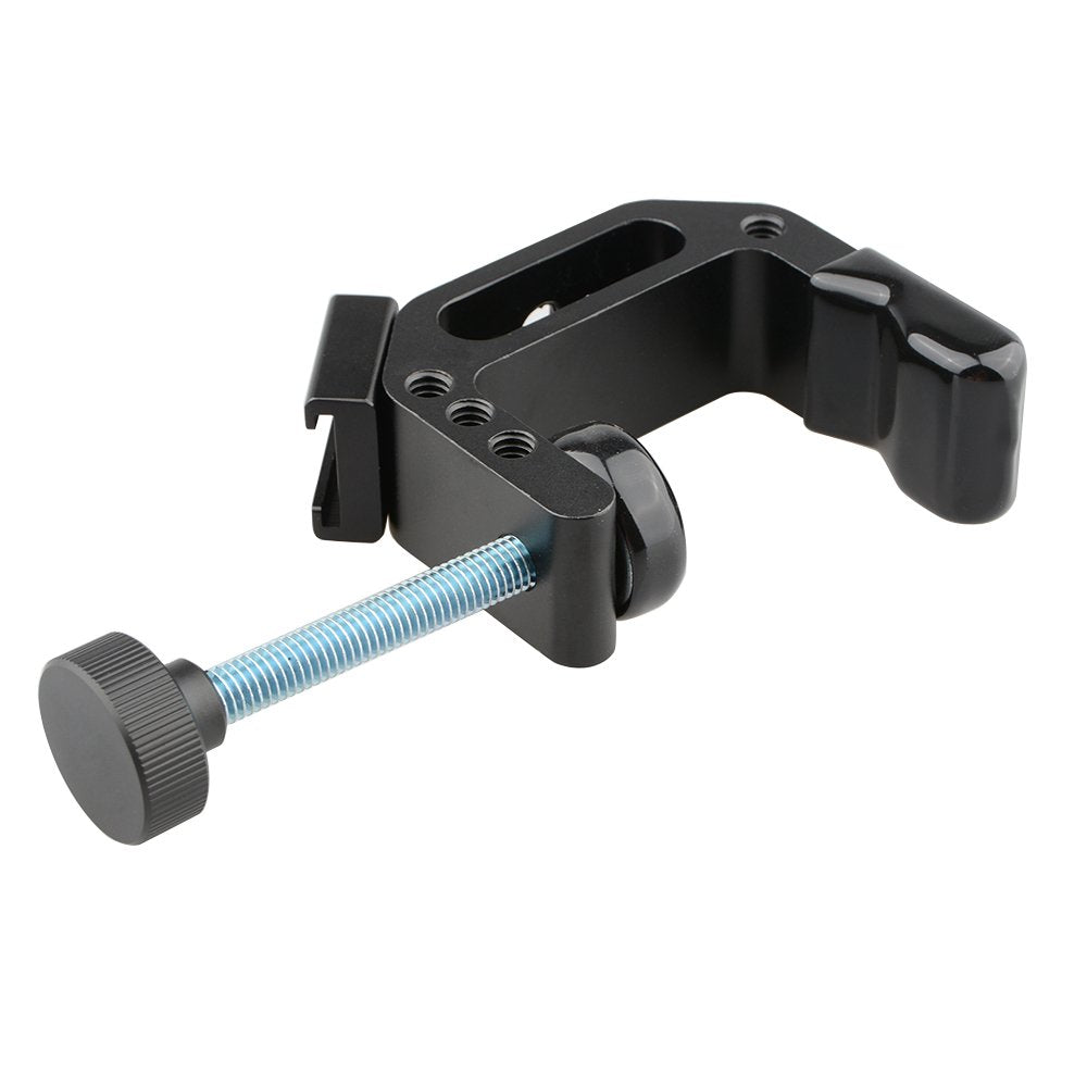 Camvate C Clamp Desktop Mount Holder Stand Articulated With Cold Hot Shoe Mount   1154