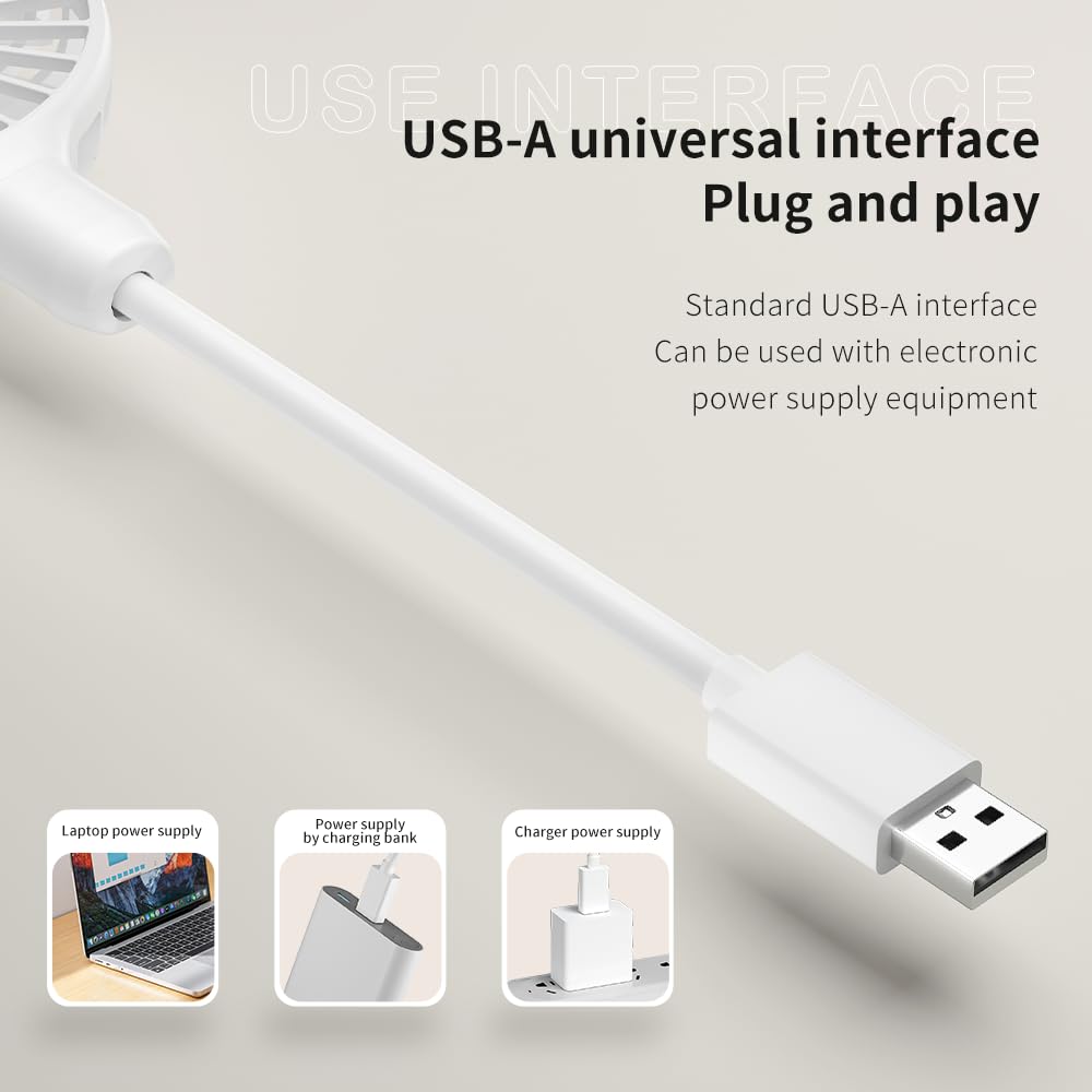 Usb Fan, Mini Portable Fan For 360 Rotation, Small Personal Fan For Home Office, Desk Fan Compatible With All Usb Outputs Such A