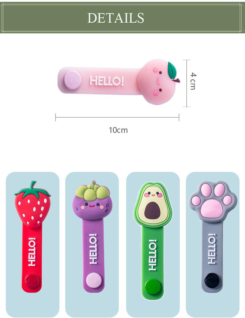 Earphone Cable Ties,Cord Winder,Strap Winder,Cord Organizer,Cable Straps, Cord Management,Cartoon Headphone Wire Ties,Wrap Winde