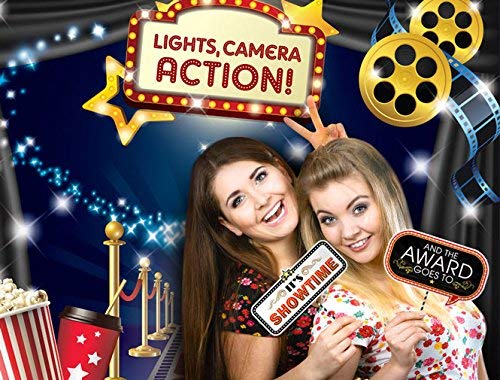 Hollywood   Movie Theme Photography Backdrop And Studio Props Diy Kit. Great As Dress Up And Awards Night Ceremony Photo Booth B