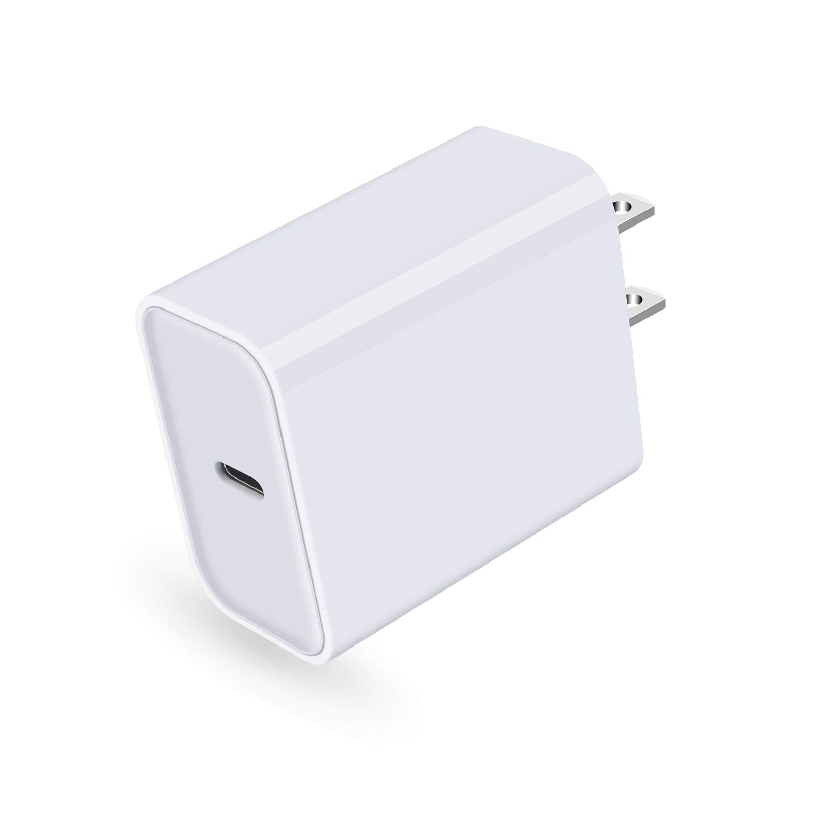 USB C Wall Charger, 18W PD 3.0 Fast Charger Plug Box Power Adapter Type C Charging Block Brick Cube for iPhone 13/SE/12 Mini/11 