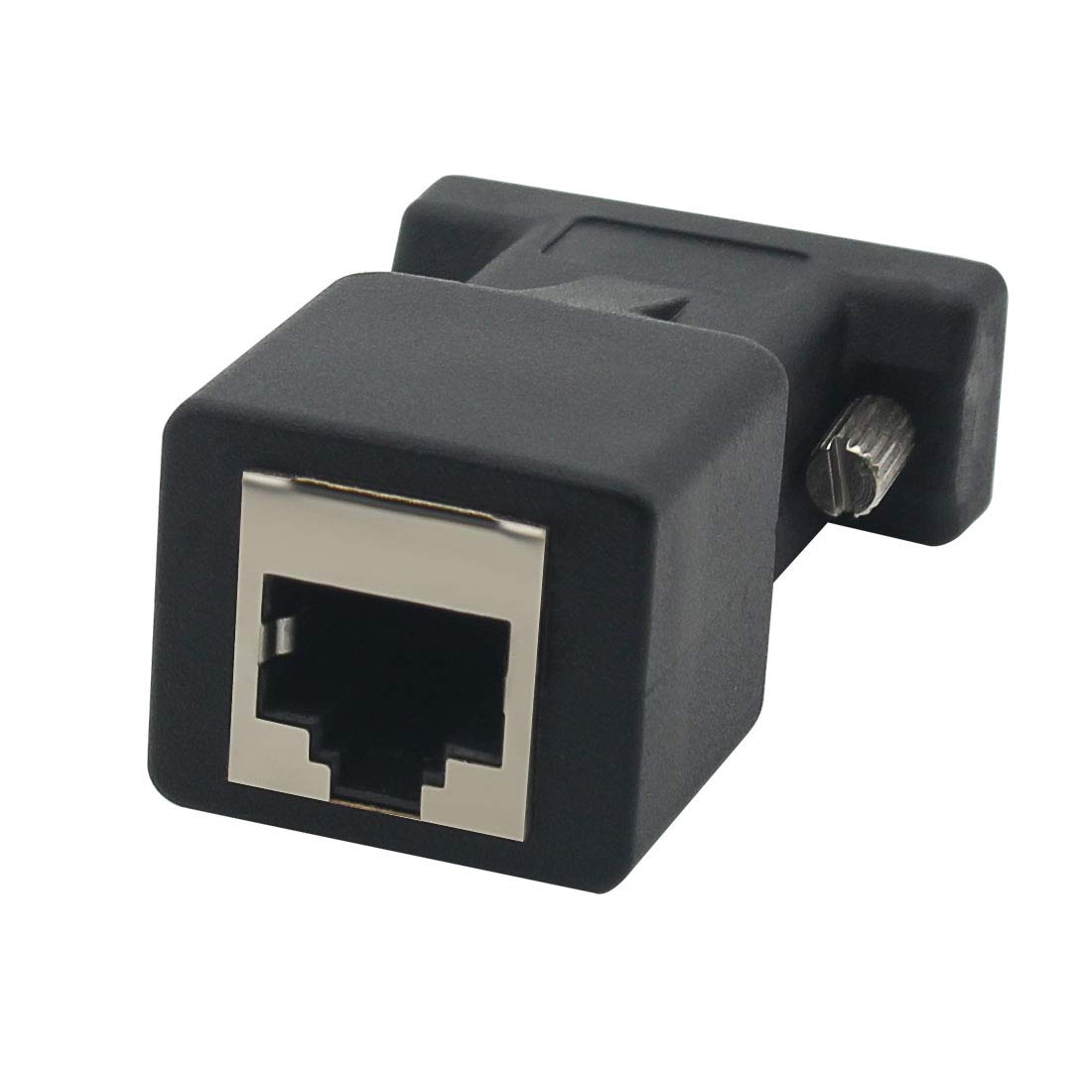 Db9 Rs232 Male Port To Rj45 Female Connector Card Db9 Serial Port Extender To Lan Cat5 Cat6 Rj45 Network Ethernet Cable Adapter