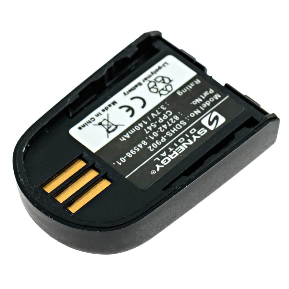 Synergy Digital Replacement Batteries, Compatible With Plantronics 82742 01 Wireless Headset, (Li Pol, 3.7V, 140 Mah), Combo Pac