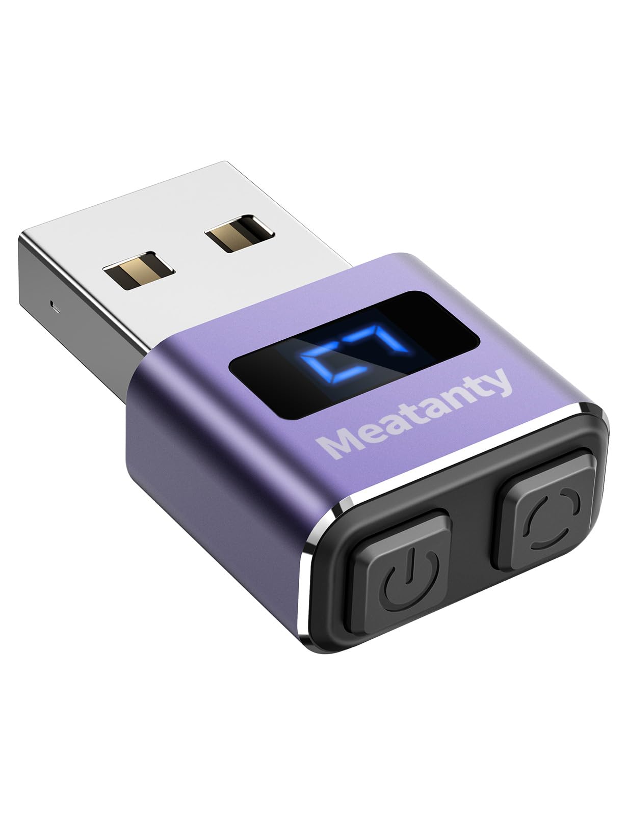 Meatanty Metal Tiny Mouse Jiggler, Usb Mouse Mover Undetectable, Automatic Wiggler With Screen, 3 Modes Mouse Moving Device, Gig