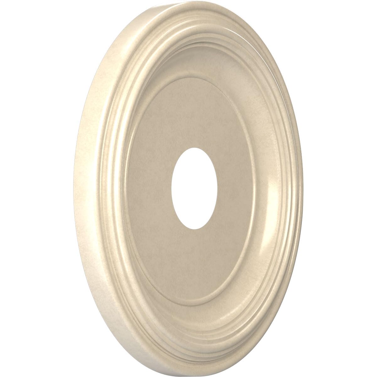 16Od X 3 1/2Id X 1 3/8P Traditional Thermoformed Pvc Ceiling Medallion (Fits Canopies Up To 9 1/2), Universal Metallic Pearl Mis