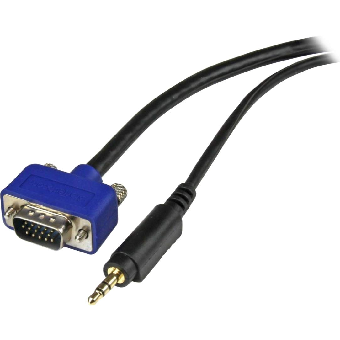 Startech.Com 6 Ft. (1.8 M) Vga Cable With Audio   Hd15 Vga With Audio   Coaxial High Resolution   Male/Male   Vga Monitor Cable