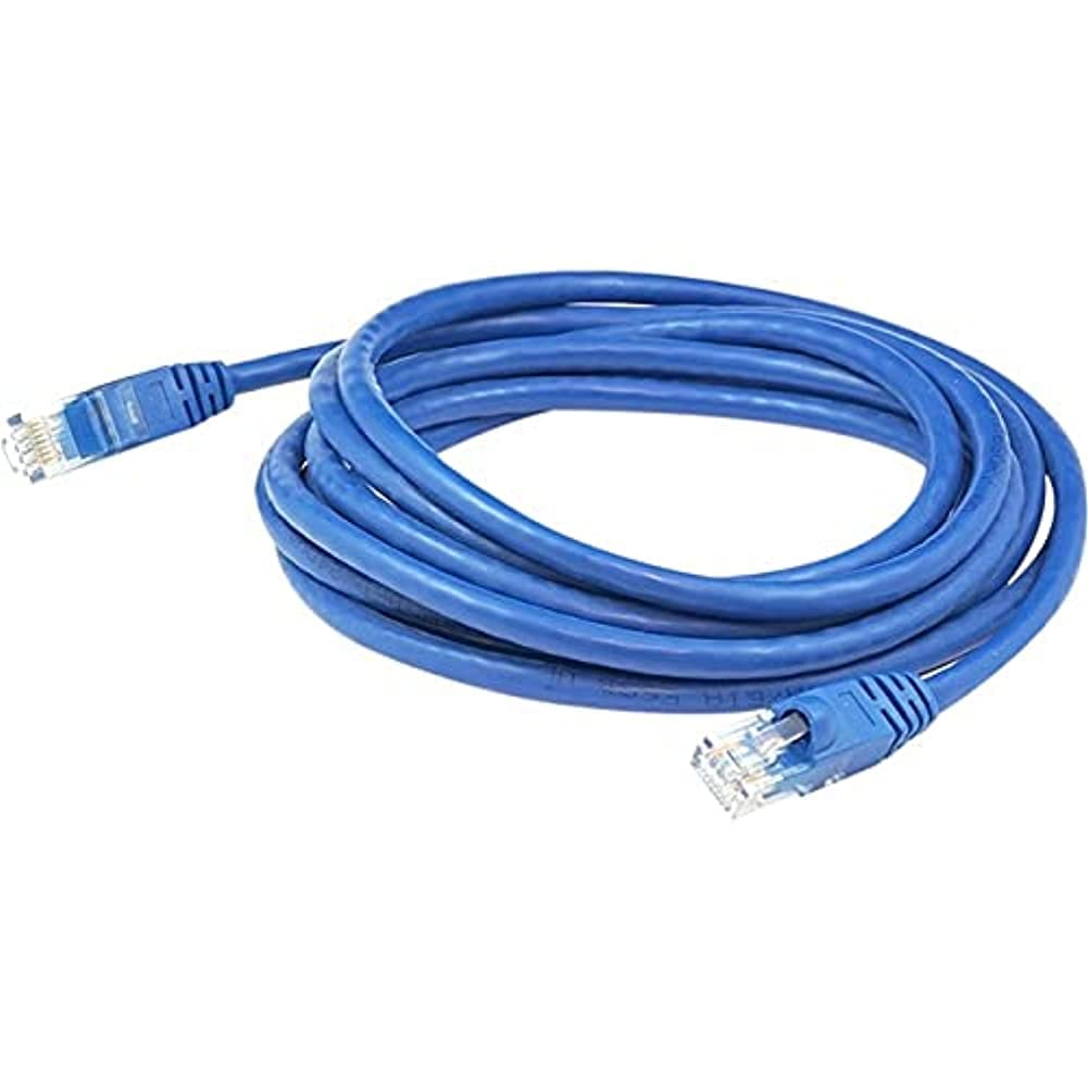 AddOn 40ft RJ-45 (Male) to RJ-45 (Male) Straight Blue Cat6A UTP PVC Copper Patch Cable - 40 ft Category 6a Network Cable for Net
