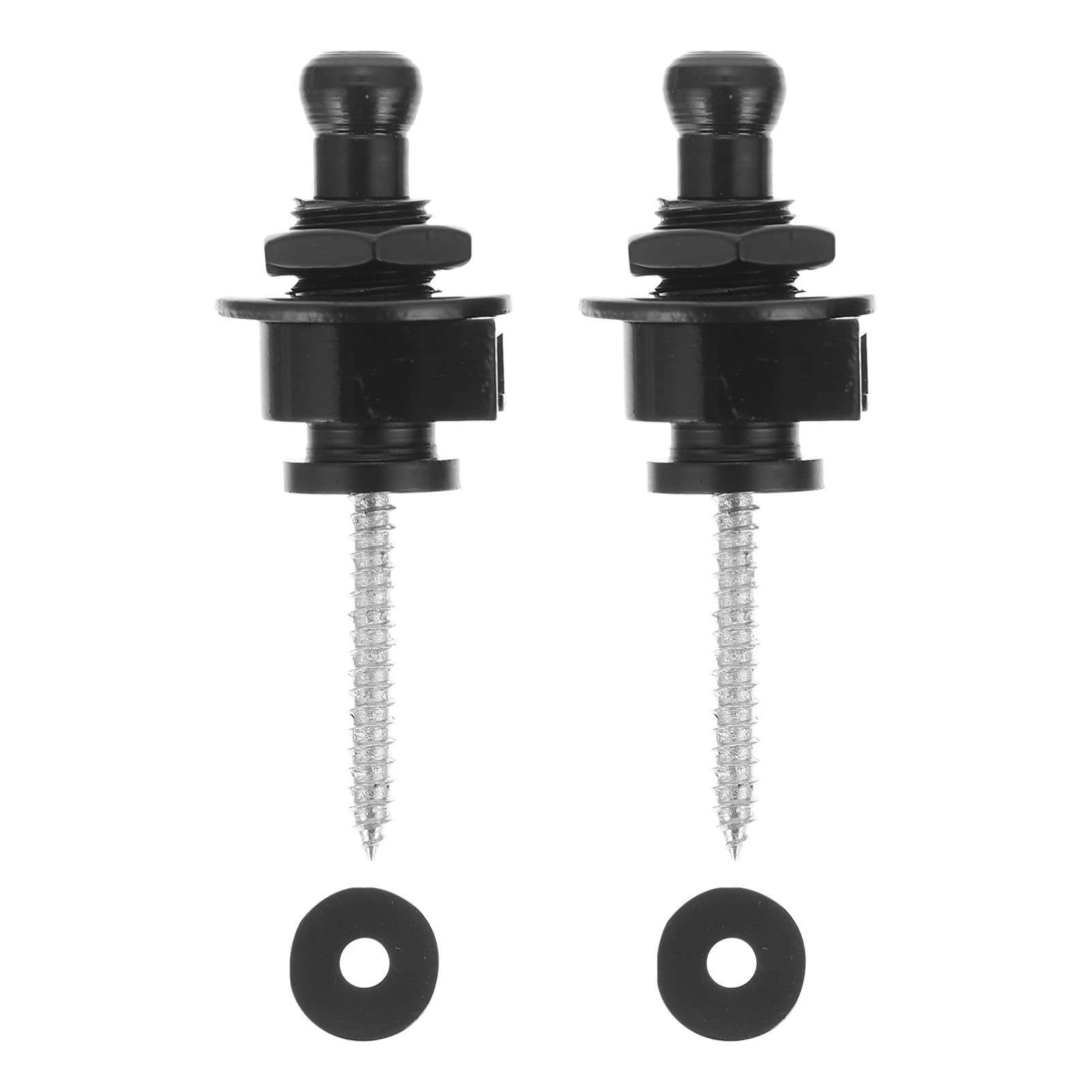 Vaguelly 2pcs Guitar Strap Buckles Button Locks for Acoustic Electric Bass Ukulele Skid Design Easy Installation Smooth for Ins
