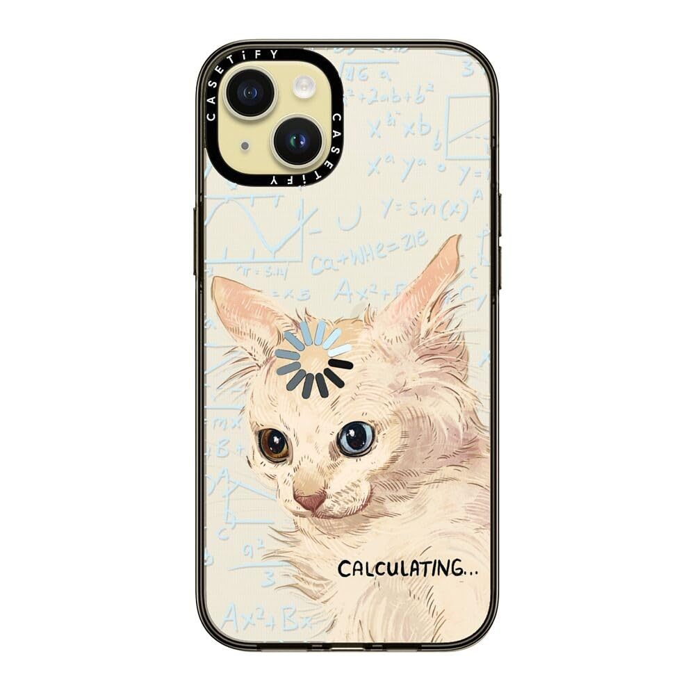 Casetify Compact Iphone 15 Plus Case [2X Military Grade Drop Tested / 4Ft Drop Protection]   Calculating...   Clear Black